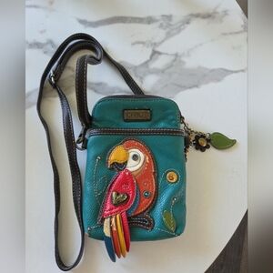 Chala Bird Cellphone Crossbody Handbag Adjustable Strap READ*